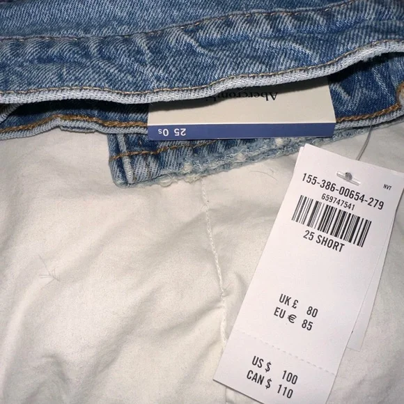 Abercrombie & Fitch Light Blue Denim Jeans - Picture 2 of 5